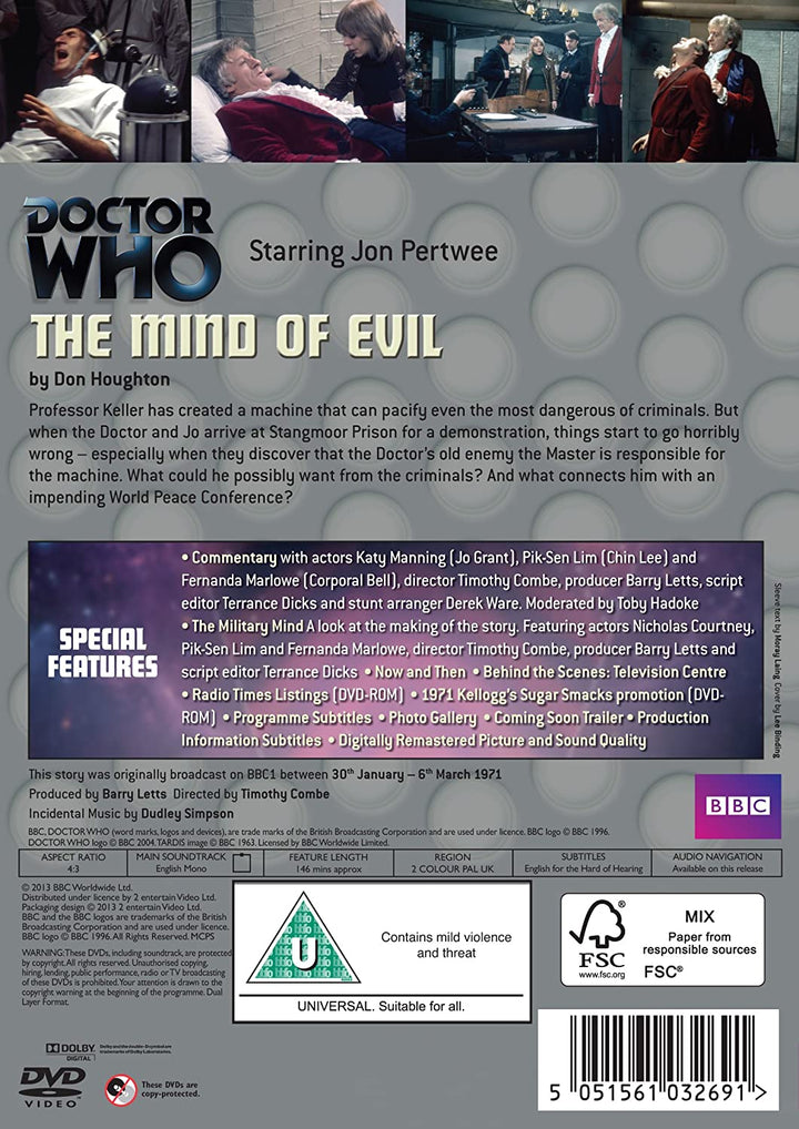 Doctor Who: The Mind of Evil - Sci-fi [DVD]