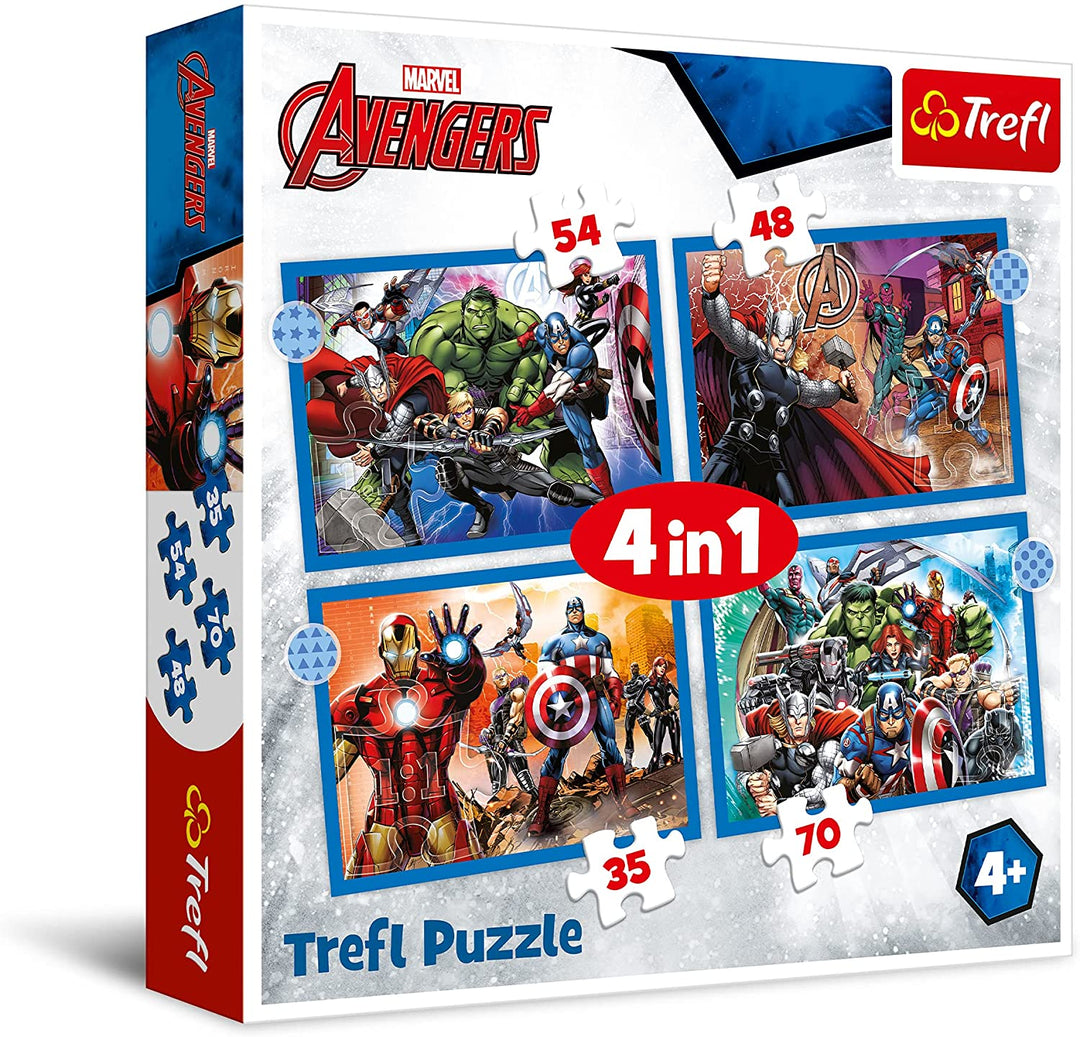 Trefl – Avengers 4-in-1-Puzzle