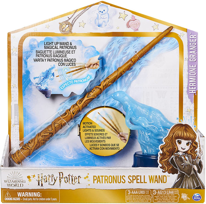 Wizarding World 6064361 PatronusSpellWandHermine Harry Potter, 33 cm Hermine G