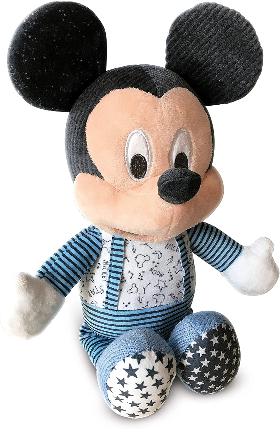 Clementoni, 17394, Disney Baby Mickey Goodnight Plush, educational toy for toddl