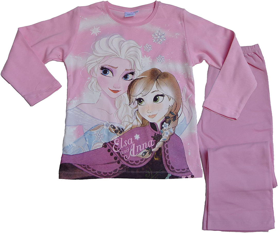 Disney Mädchen-Pyjama „Die Eiskönigin“, Rosa, 6
