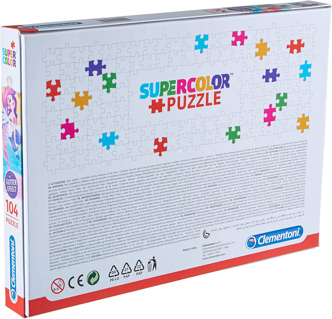 Clementoni - 20149 - Jewels Puzzle for Children-Mermeids-104 Pieces
