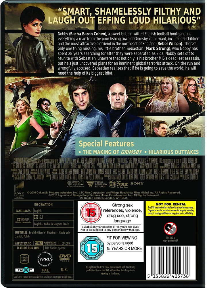 Grimsby [DVD] [2016]