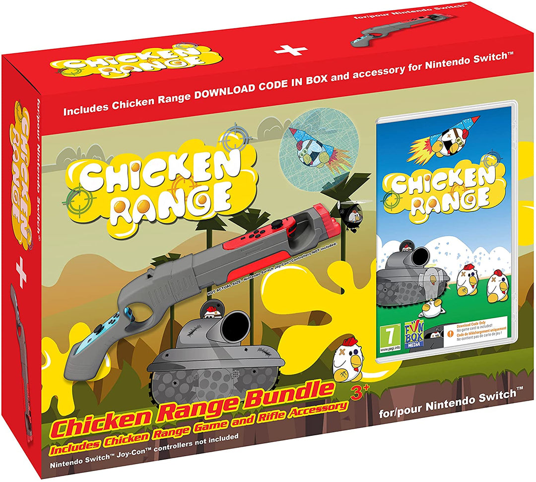 Chicken Range Game Bundle Rifle Accessoire Nintendo Switch [Code in a Box]