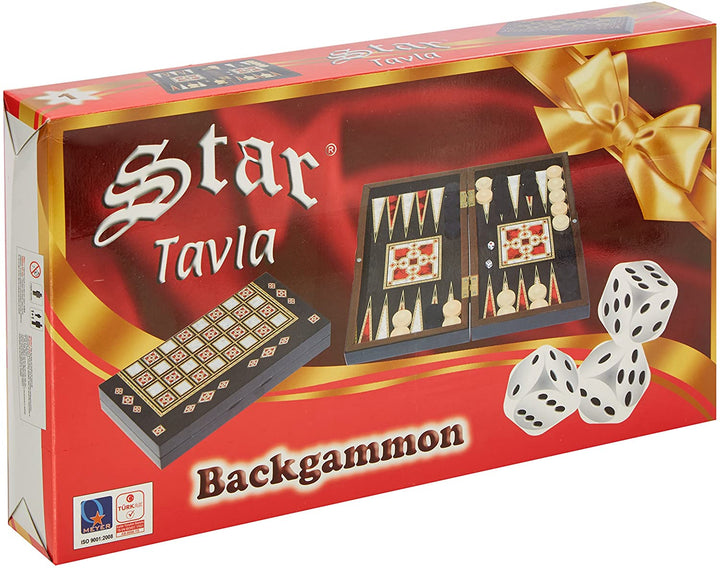 Staroyun 1020722 Backgammon Antique Little Mosaic, 17,5 x 32 x 5 cm, Multicolore