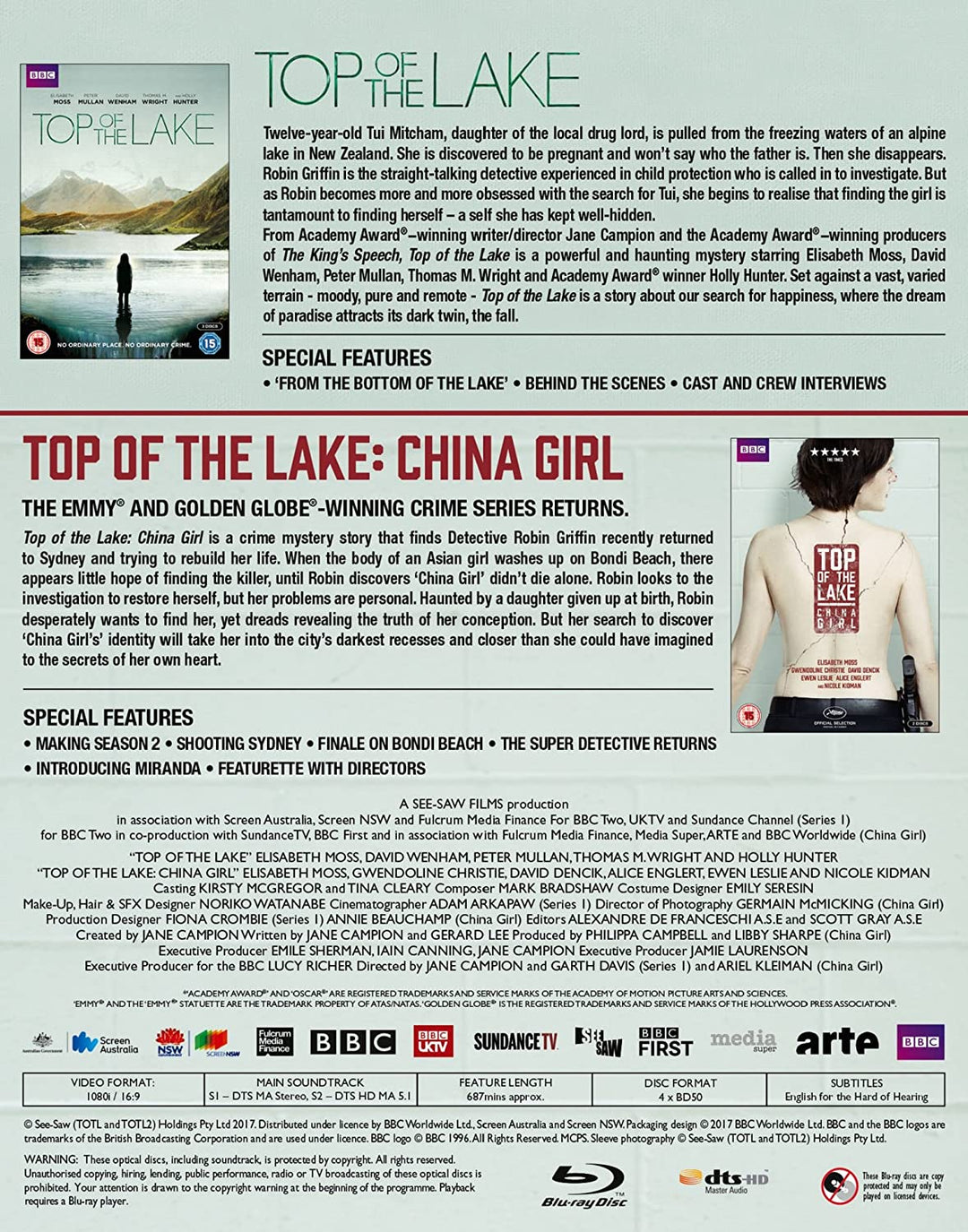 Top of the Lake: The Collection BD [2017] - Mystery [Blu-ray]