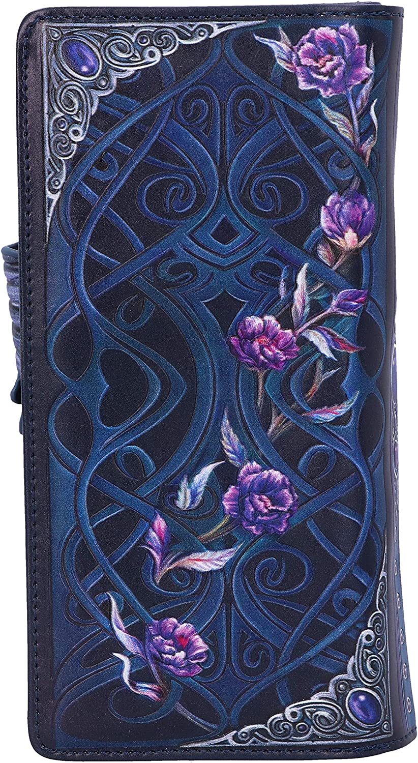 Nemesis Now Ravens Flight Black Wing Floral Embossed Purse Wallet 3