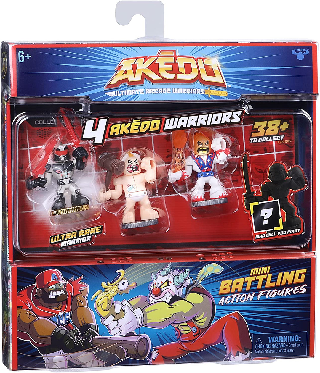 Akedo 14252 Ultimate Arcade Warrior Collector Pack Mini-Kampf-Actionfiguren