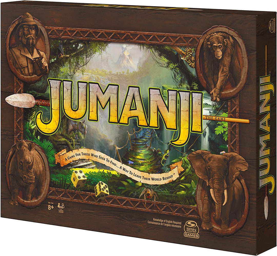 Jumanji The Game, The Classic Adventure Board Game for Kids and Families Aged 8
