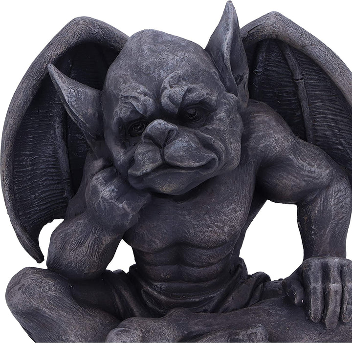 Nemesis Now Laverne dunkelschwarze groteske Gargoyle-Figur, 13 cm