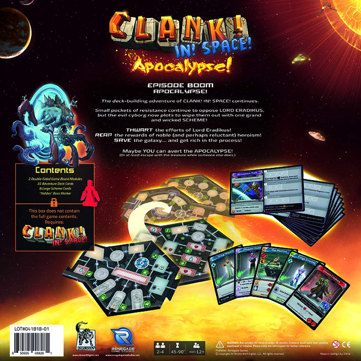 Renegade Game Studio RGS0828 Clank in Space Apocalypse, Mixed Colours