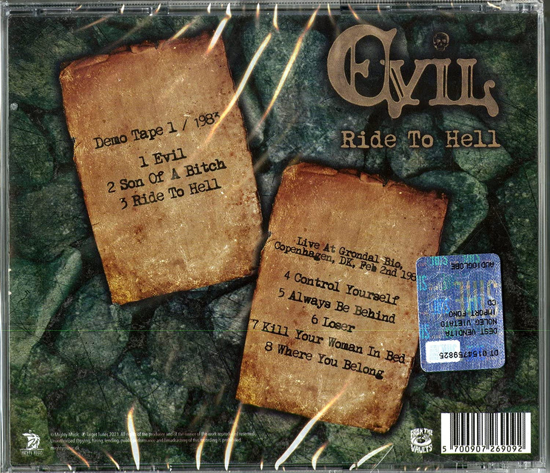 Evil - Ride To Hell [Audio-CD]