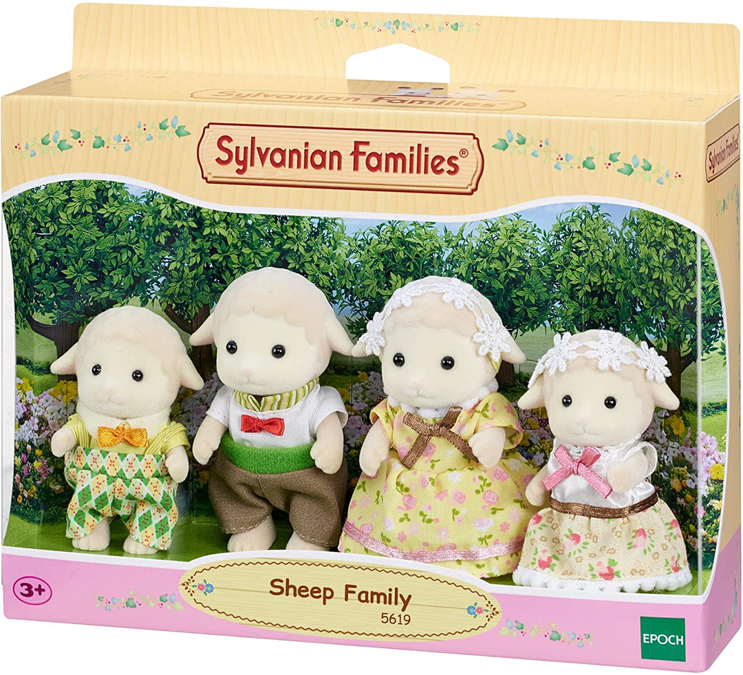 Sylvanian Families 5619 Sheep Family – Puppenhaus-Spielsets, mehrfarbig