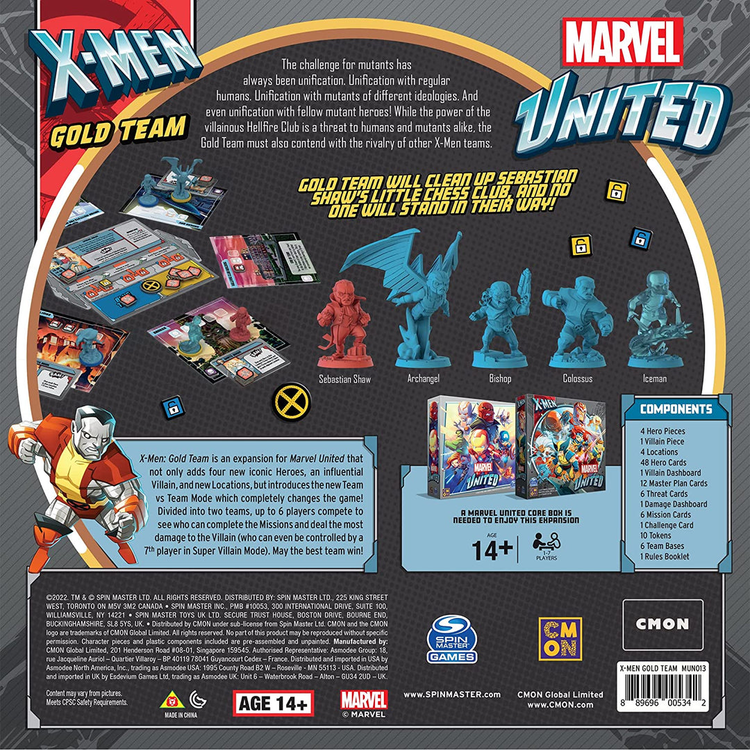 Marvel United X-Men Gold Team-Erweiterung 