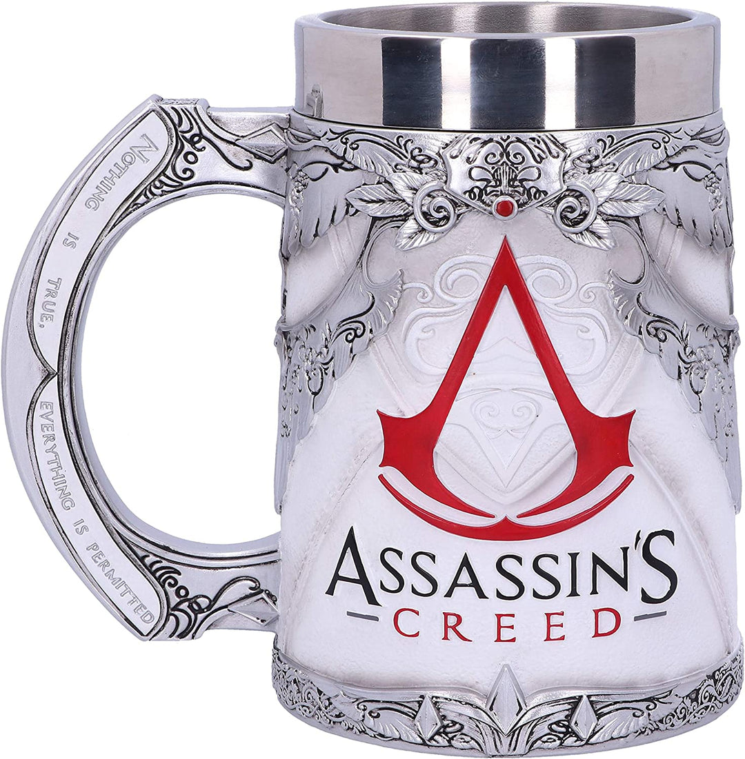 Nemesis Now B5296S0 Officially Licensed Assassins Creed White Game Tankard, Resi