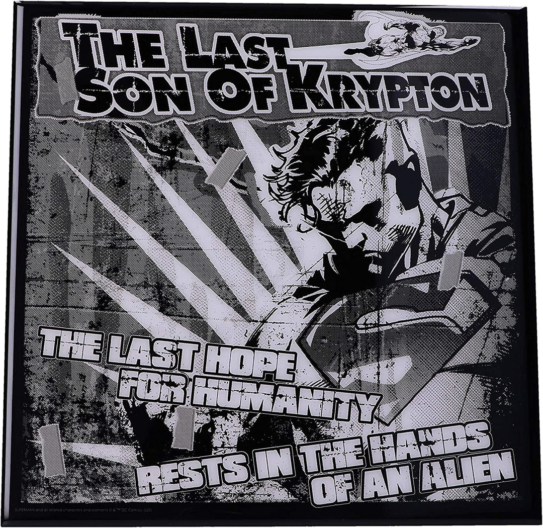 Nemesis Now Superman The Last Son of Krypton Comic-Graustufen-Kristallklare Kunst,