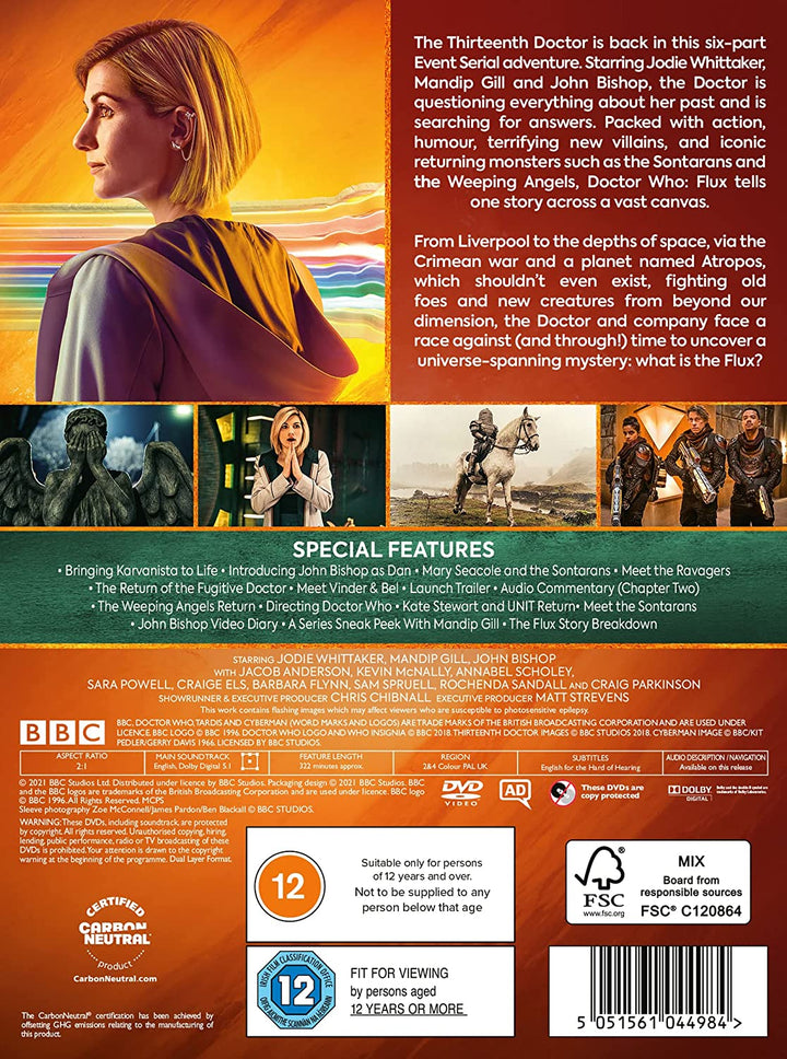 Doctor Who – Serie 13 – Flux (enthält 4 exklusive Artcards) [2021] – Sci-Fi [DVD]