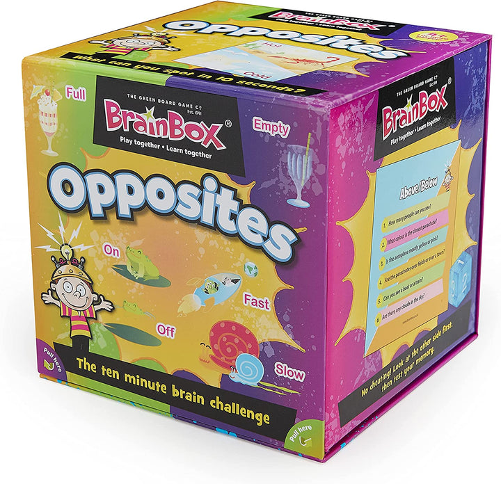 BrainBox | Gegensätze | Kartenspiel | Ab 8 Jahren | 1+ Spieler | 10 Minuten Spielzeit