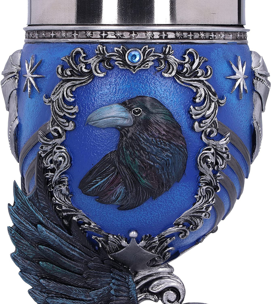 Nemesis Now Harry Potter Ravenclaw Hogwarts House Sammelkelch, Blau Silber, 19,5 cm