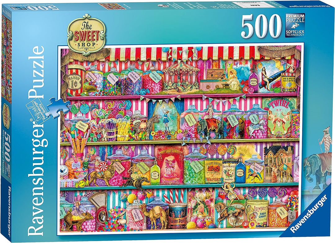 Ravensburger The Sweet Shop 500 Piece Jigsaw Puzzle for Adults and Kids Age 10 and Up