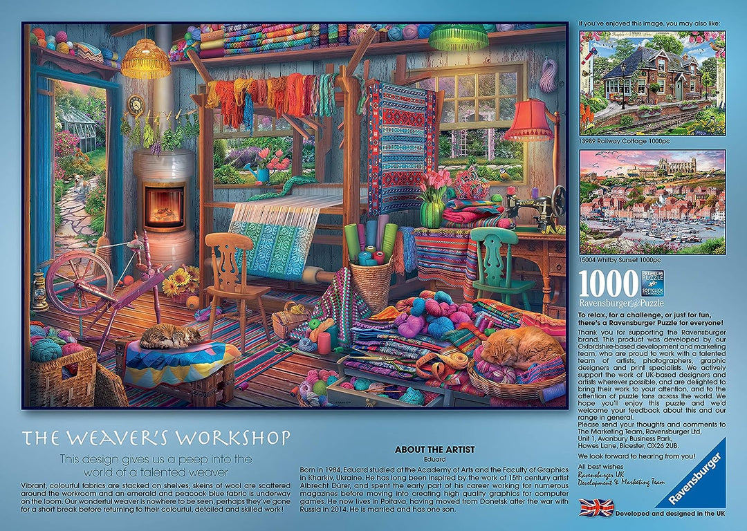 Ravensburger Weaver's Workshop 1000-teiliges Puzzle für Erwachsene und Kinder im Alter