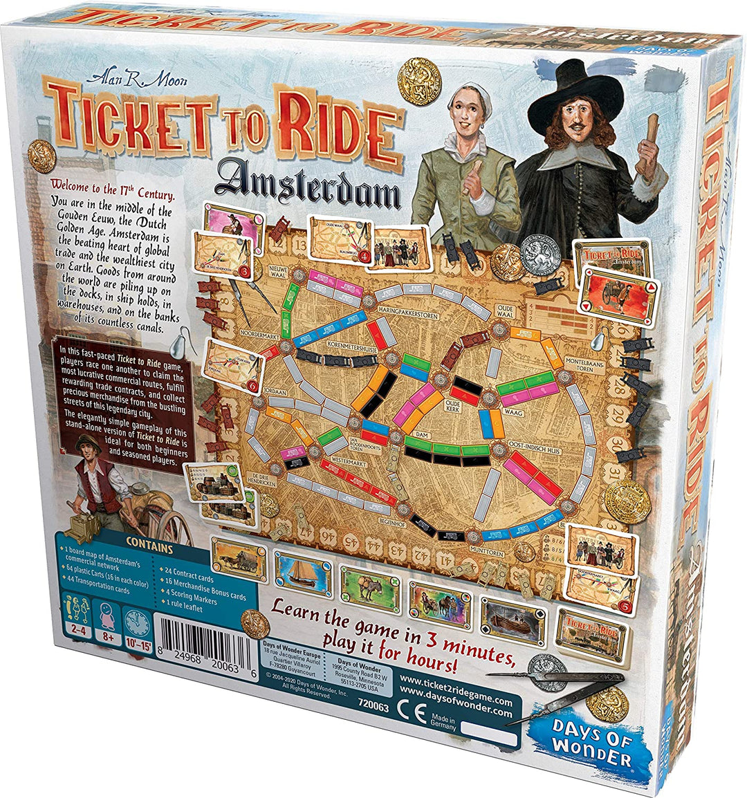 Days of Wonder - Ticket to Ride Amsterdam Board Game