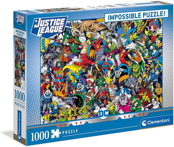 Clementoni - DC Comics Impossibile Jigsaw Puzzle for Children and Adults 1000 pieces, 14 Years old and up, 39599