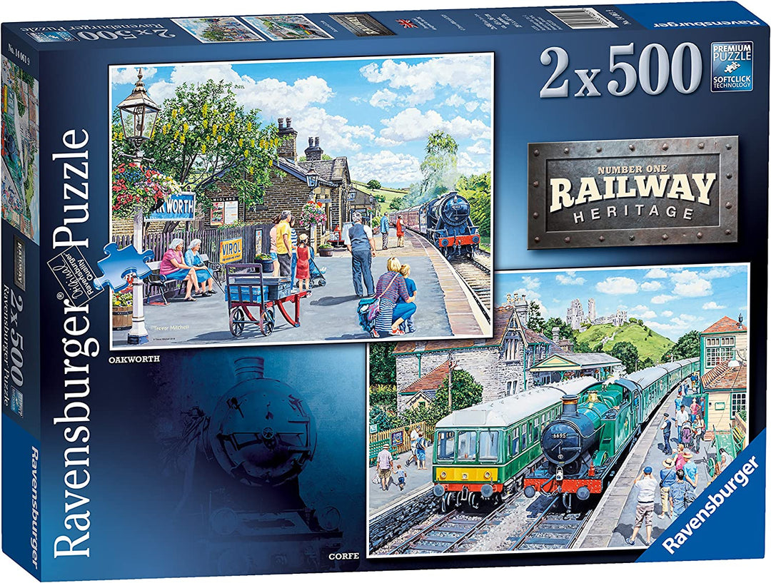 Ravensburger 14061 Railway Heritage No 1, 2x 500pc