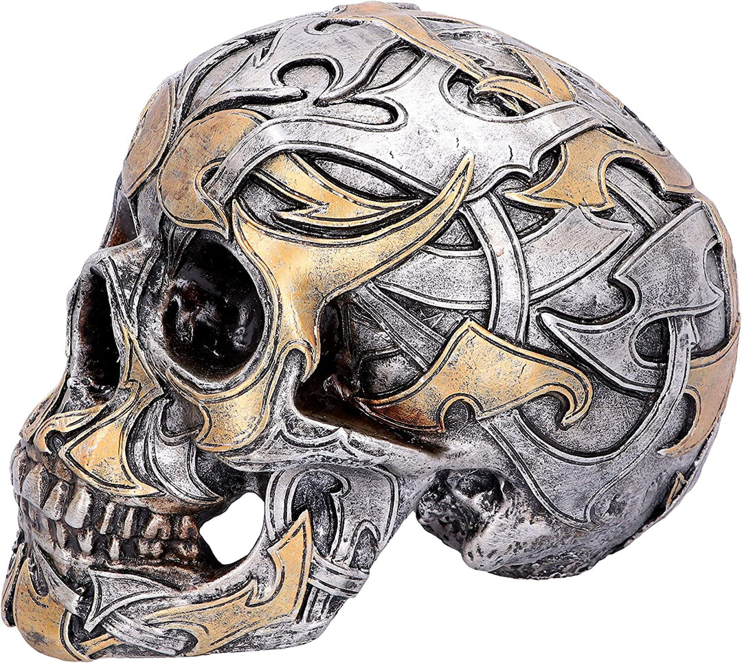 Nemesis Now Tribal Traditions Große Totenkopffigur 19,5 cm, Kunstharz, Silber, One Si