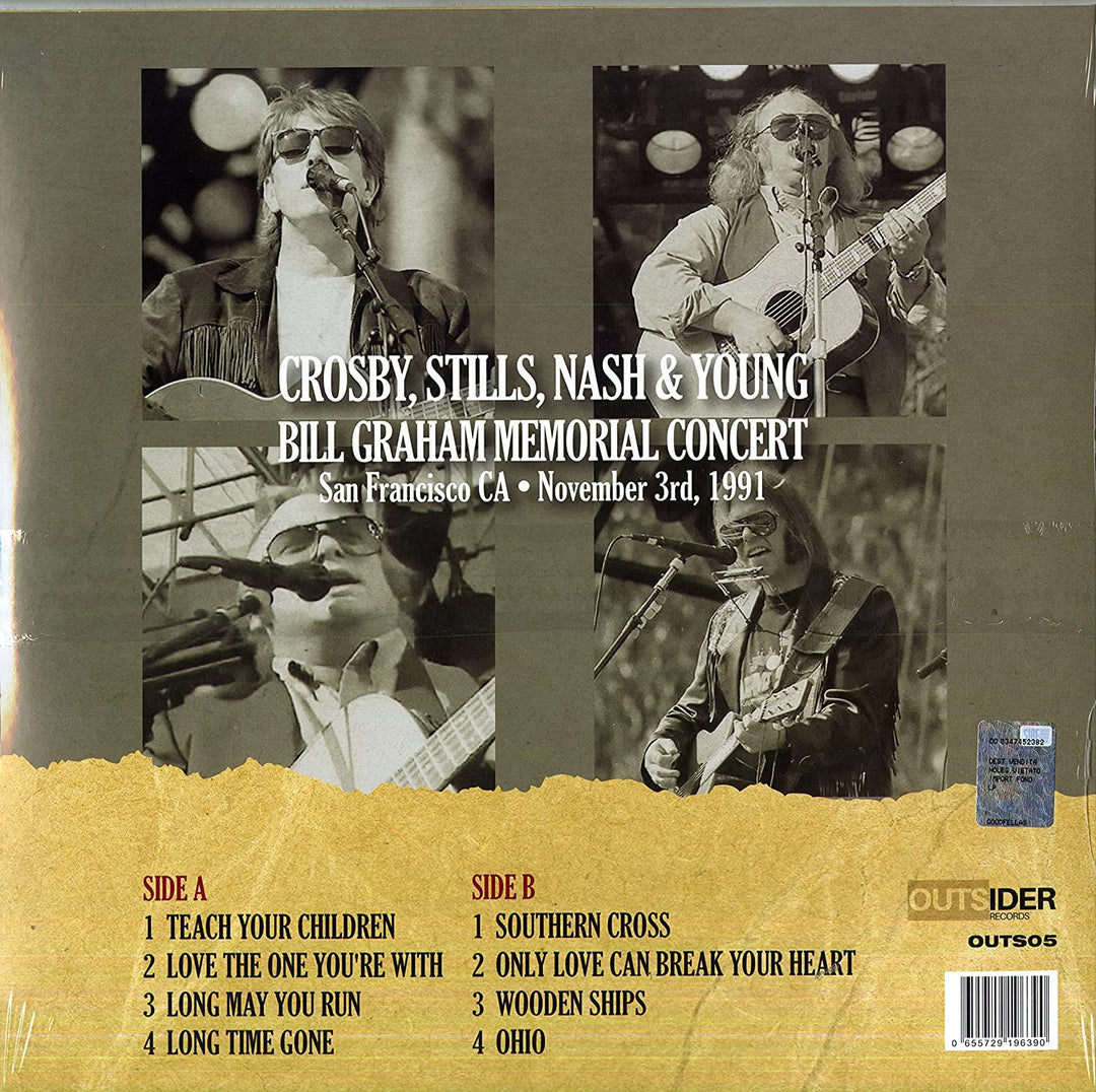 Crosby Stills Nash &amp; Young - Bill Graham Memorial Concert San Francisco, Ca 3. November 91 [Vinyl]