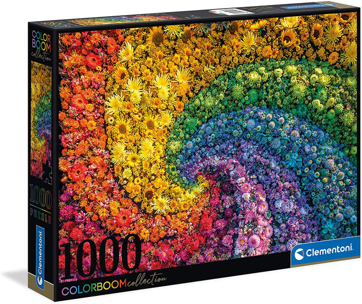 Clementoni 39594, Colour Boom Whirl Puzzle for Children and Adults - 1000 Pieces, Ages 10 years Plus