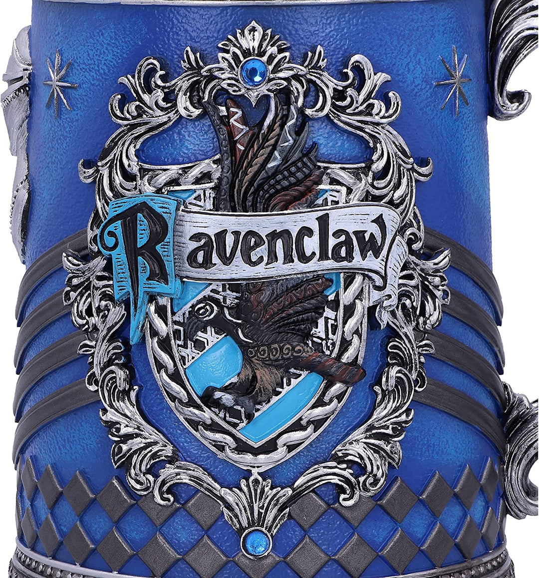 Nemesis Now Harry Potter Ravenclaw Hogwarts House Sammelkrug, Blau Silber, 15,5 cm