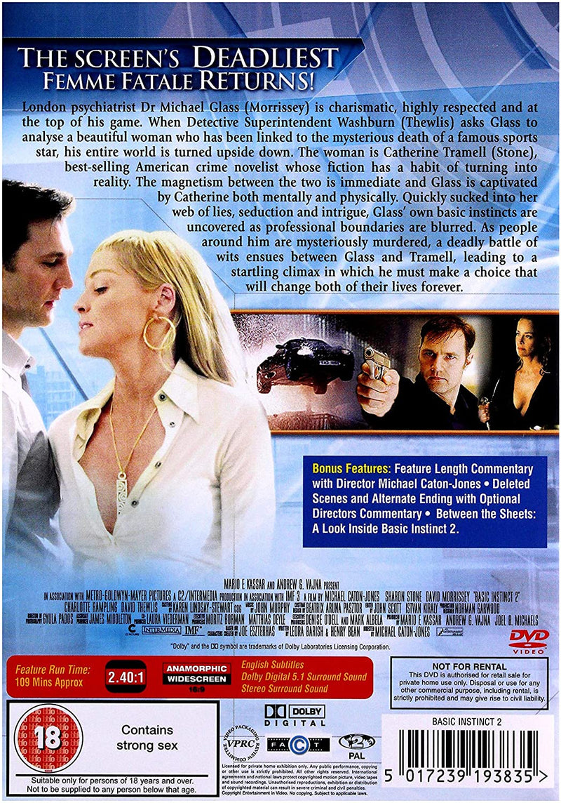 Basic Instinct 2 (Uncut Version) [DVD]