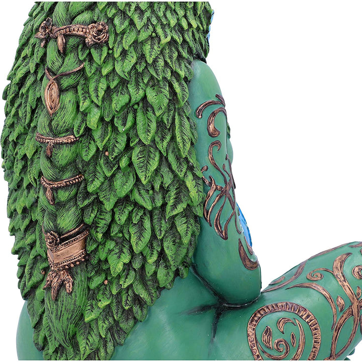 Nemesis Now Große ätherische Mutter-Erde-Gaia-Kunststatue, bemalte Figur, grün, 30 cm