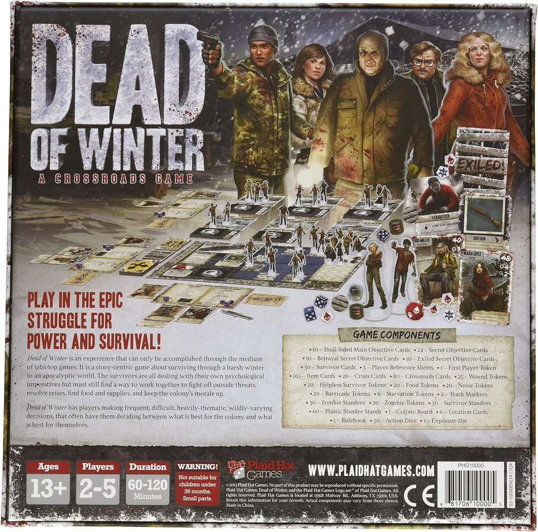 Plaid Hat Games „PH1000“ PHGDOW001 Dead of Winter ein Crossroads-Spiel