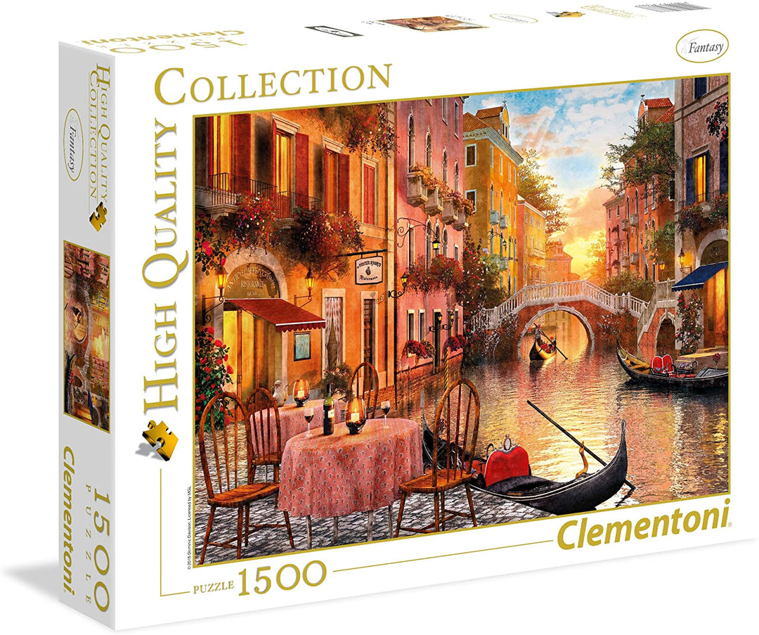 Clementoni 316687 Clementoni-31668 Collection-Venezia-1500 Pieces, Multicolored
