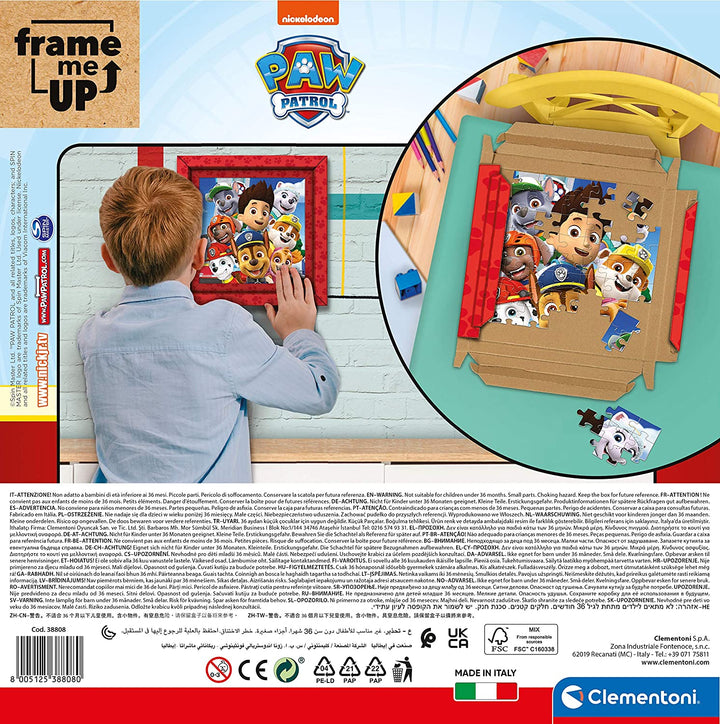 Clementoni 38808, Paw Patrol Frame Me Up Supercolor Puzzle for Children - 60 Pie