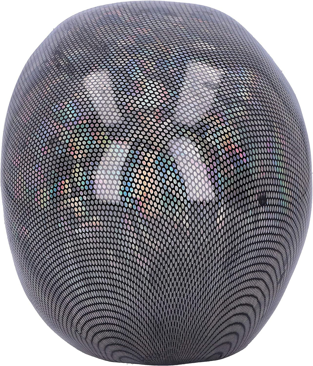 Nemesis Now holografisches silberfarbenes Fischnetz-Totenkopf-Ornament, 16,5 cm
