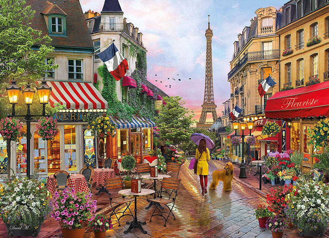 Clementoni – 39482 – Sammelpuzzle für Kinder und Erwachsene – Blumen in Paris – 1000 Teile