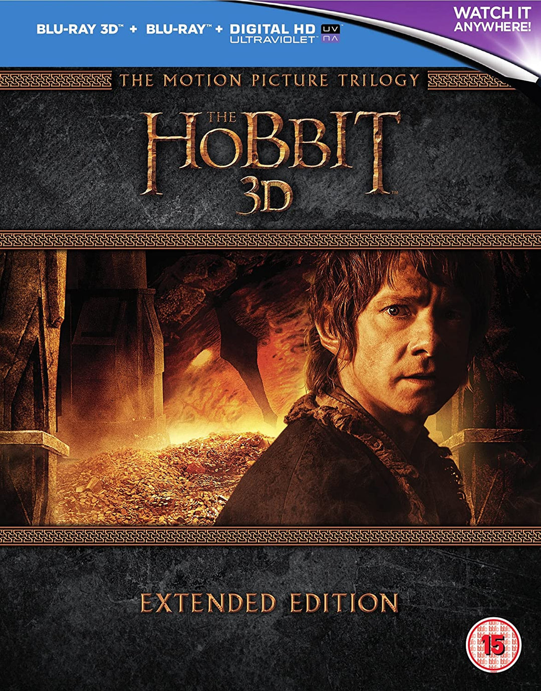 Die Hobbit-Trilogie - Extended Edition [Blu-ray 3D] [2015] [Region Free]