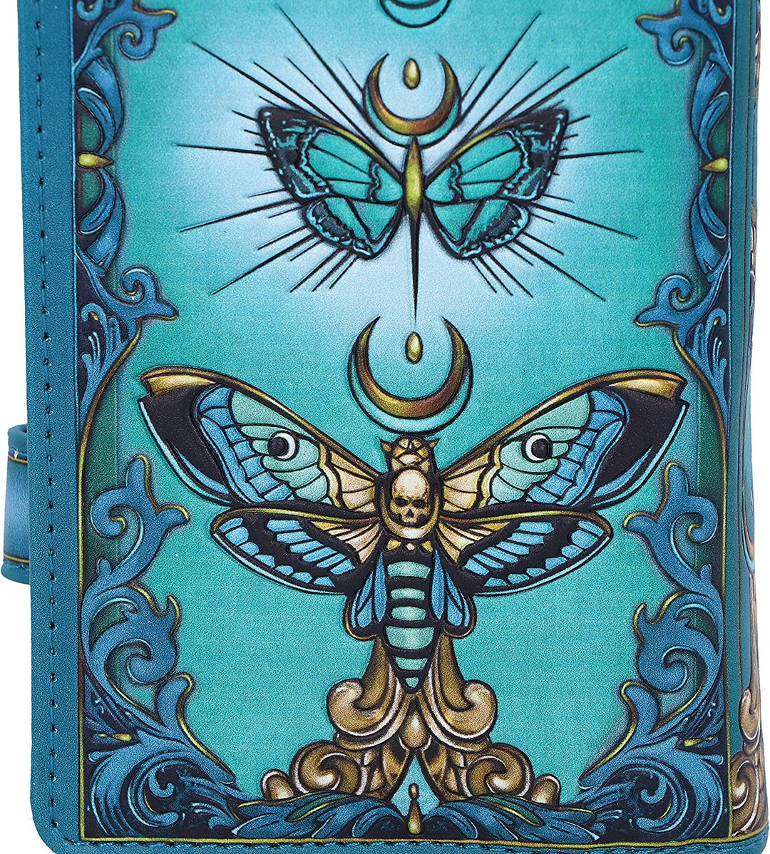 Nemesis Now Palmistry geprägte Geldbörse 18,5 cm, Polyurethan, Blau