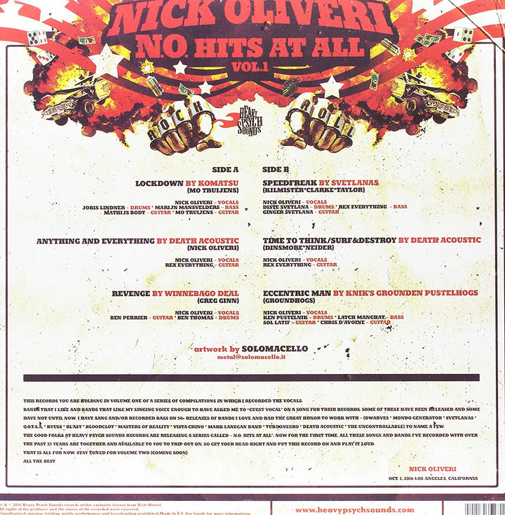 Nick Oliveri – NO Hits At All – Band Eins [Vinyl]