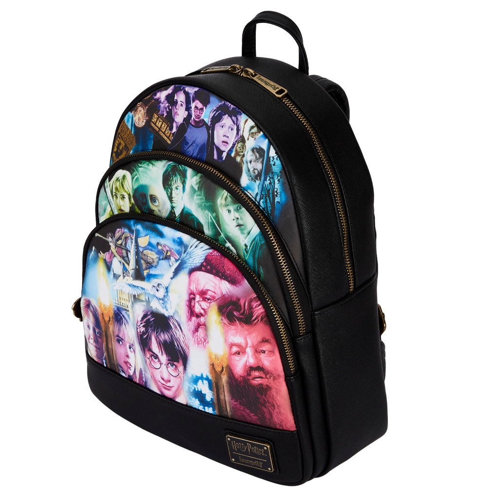 Loungefly Harry Potter Trilogy Triple Pocket Mini Backpack