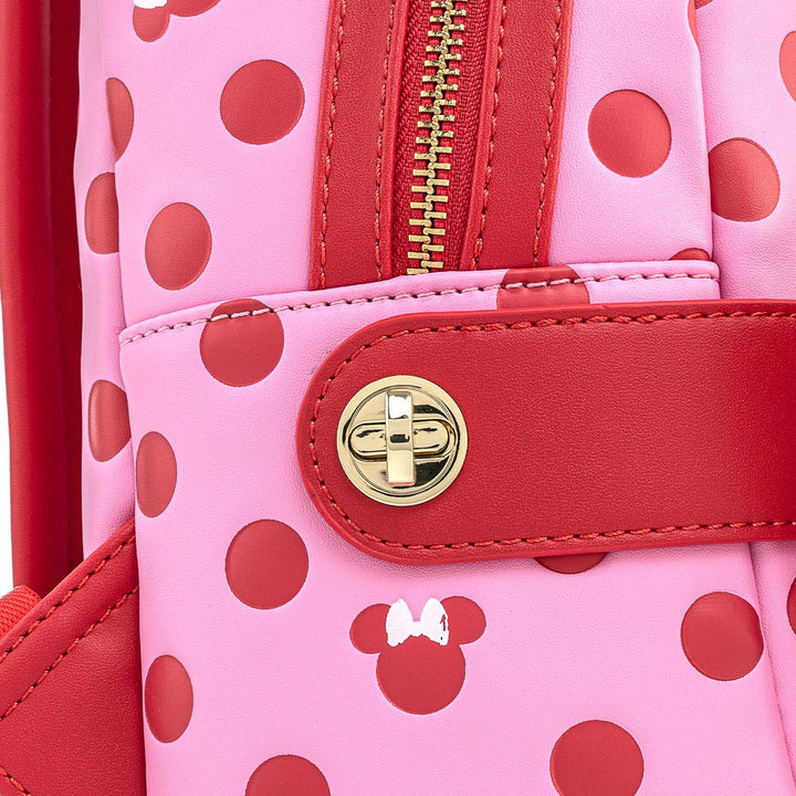 Loungefly Disney Minnie Mouse Pink Bow 2 in 1 Mini Backpack/Waist Pack (WDBK1441)