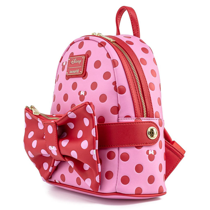 Loungefly Disney Minnie Mouse Pink Bow 2 in 1 Mini Backpack/Waist Pack (WDBK1441)