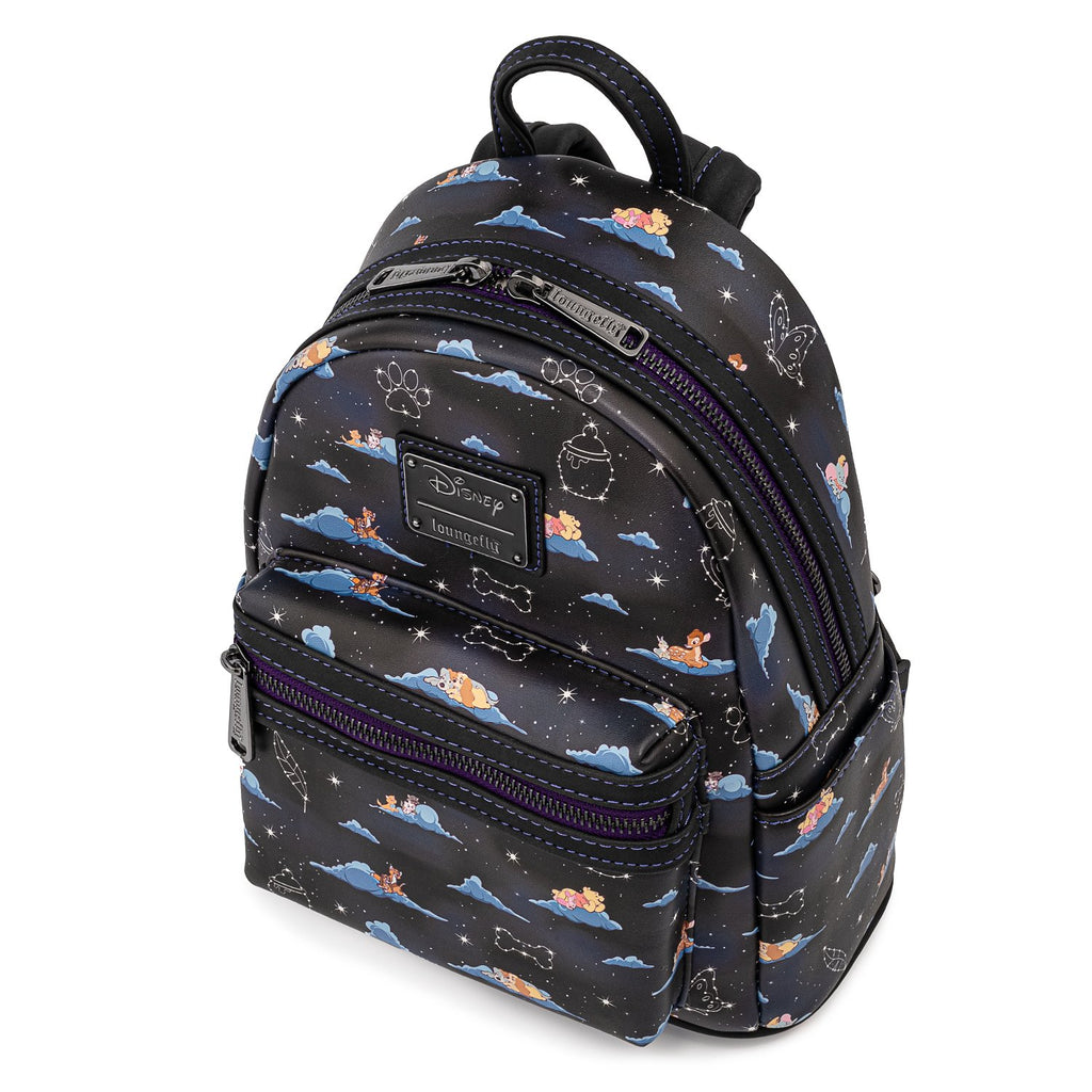 Loungefly Disney Classic Characters Clouds All Over Print Mini Backpack