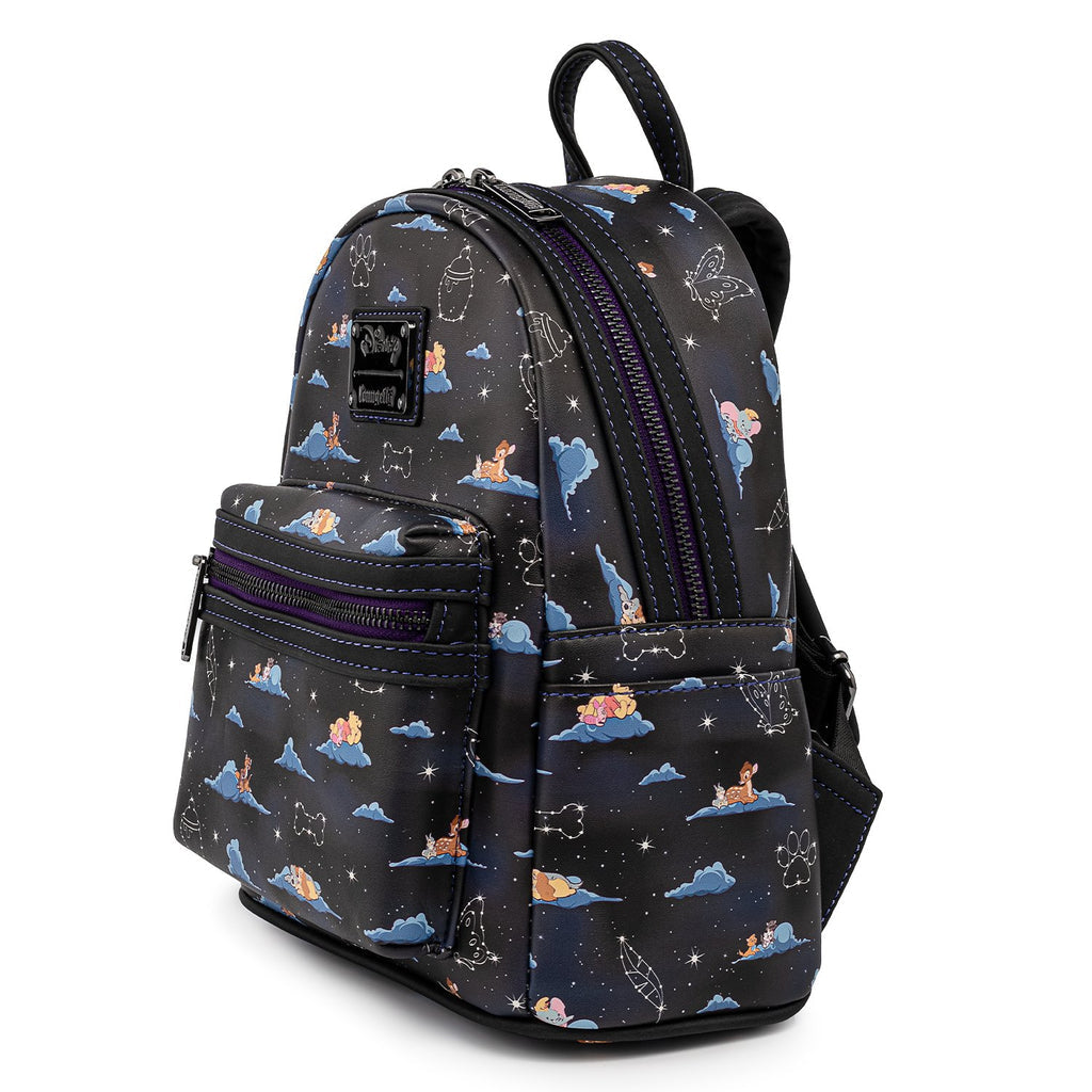 Loungefly Disney Classic Characters Clouds All Over Print Mini Backpack