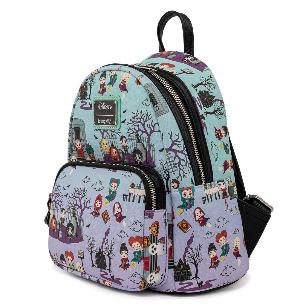 Loungefly Disney Hocus Pocus Mini-Rucksack mit Allover-Print