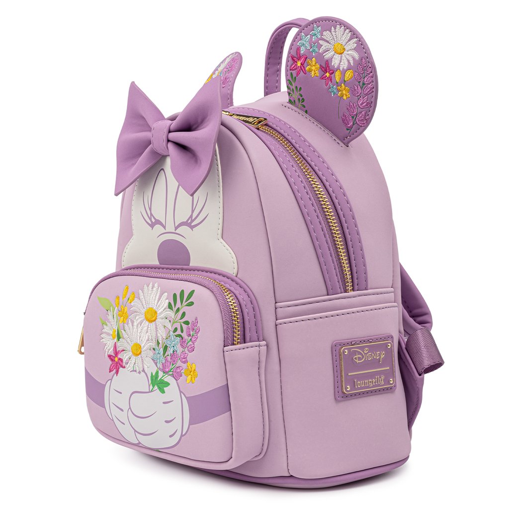 Loungefly Disney Minnie Mouse Mini-Rucksack mit Blumenmuster 