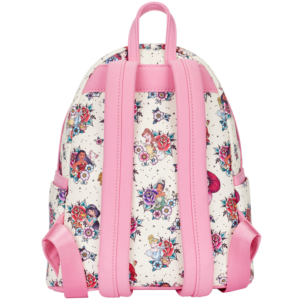 Loungefly Disney Princess Tattoo All Over Print Mini Backpack